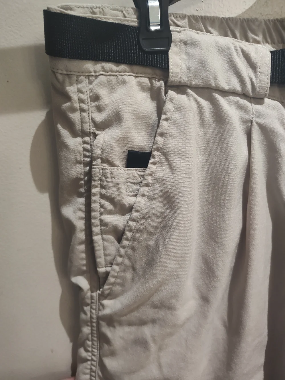 The North Face Men's Beige Outdoor Utility Shorts with Webbing Belt